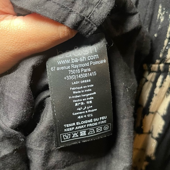 ba&sh Cream and Black Maxi Dress with Elegant Design - Picture 7 of 7